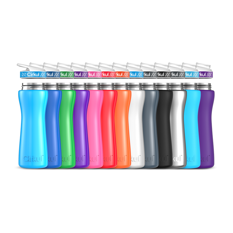 22oz. Stainless Steel Bottle & Comfort Grip Lid Y91ZM8