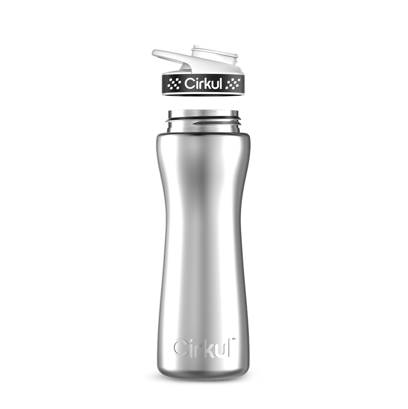 22oz. Stainless Steel Bottle & Comfort Grip Lid Y91ZM8