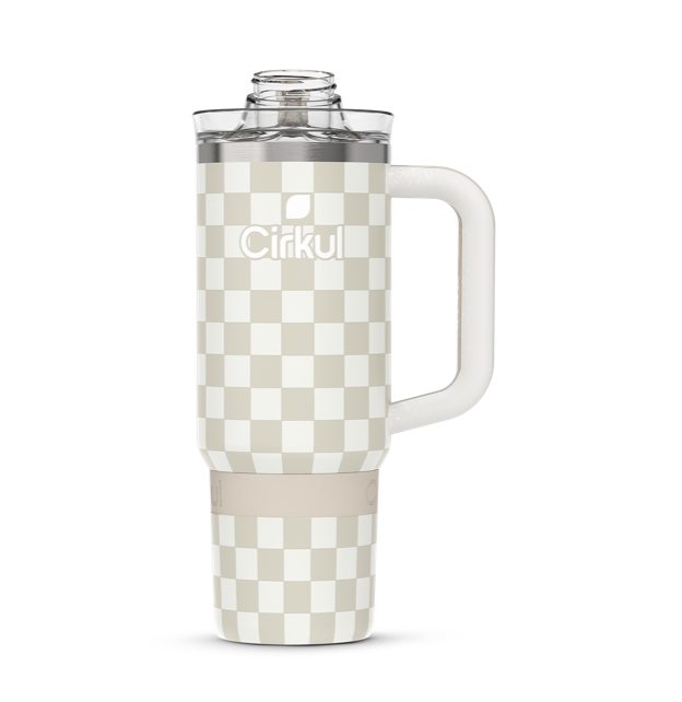 Limited Edition: 30oz. Taupe Tartan Travel StrawSip™ Tumbler 6JEWDN