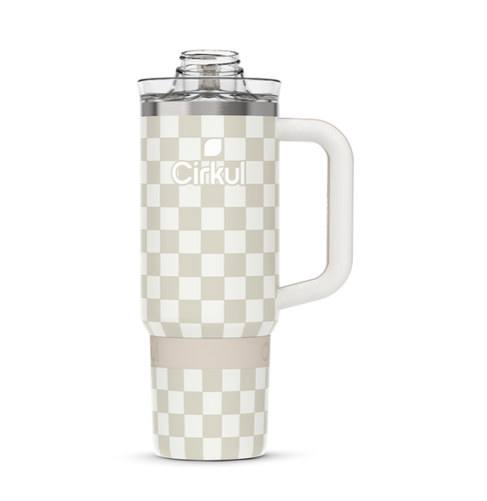 Limited Edition: 30oz. Taupe Tartan Travel StrawSip™ Tumbler 6JEWDN